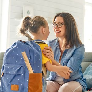 Parent and child connecting during a calm moment at home
